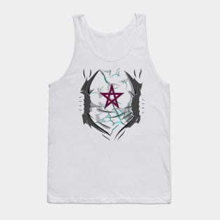 Heartbeat of Unity Embracing One Morocco Moorish DNA Proud Tank Top